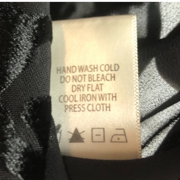 Max Studio Devore Floral Burnout Velvet Black Neck Tie Halter Women’s, NWT - Picture 2 of 7